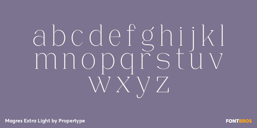 Magres Extra Light Font Poster #3