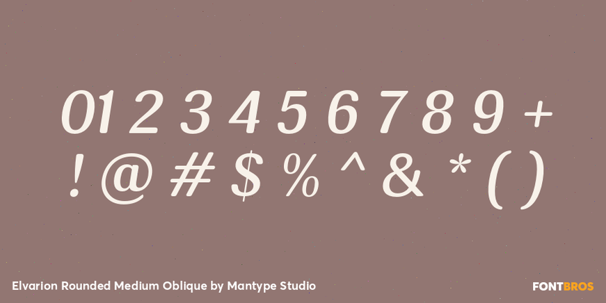 Elvarion Rounded Medium Oblique Font Poster #4