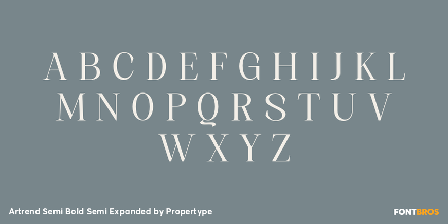 Artrend Semi Bold Semi Expanded Font Poster #2