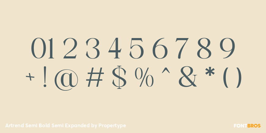 Artrend Semi Bold Semi Expanded Font Poster #4