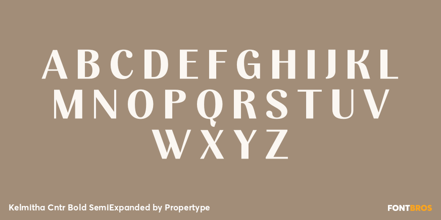 Kelmitha Contrast Bold Semi Expanded Font Poster #2
