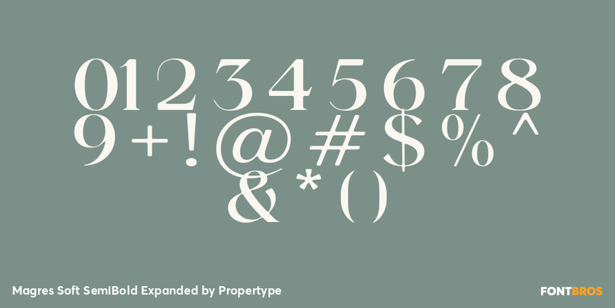 Magres Soft SemiBold Expanded Font Poster #4