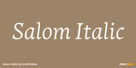 Salom Italic Thumbnail #1