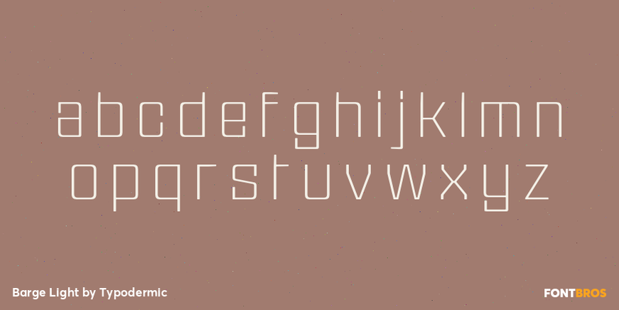 Barge Light Font Poster #3