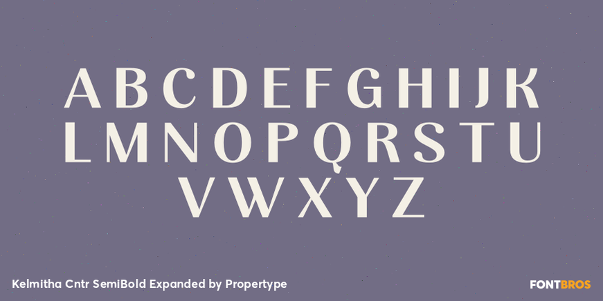 Kelmitha Contrast Semi Bold Expanded Font Poster #2