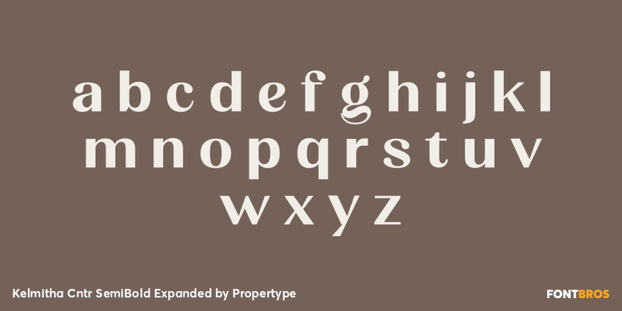 Kelmitha Contrast Semi Bold Expanded Font Poster #3