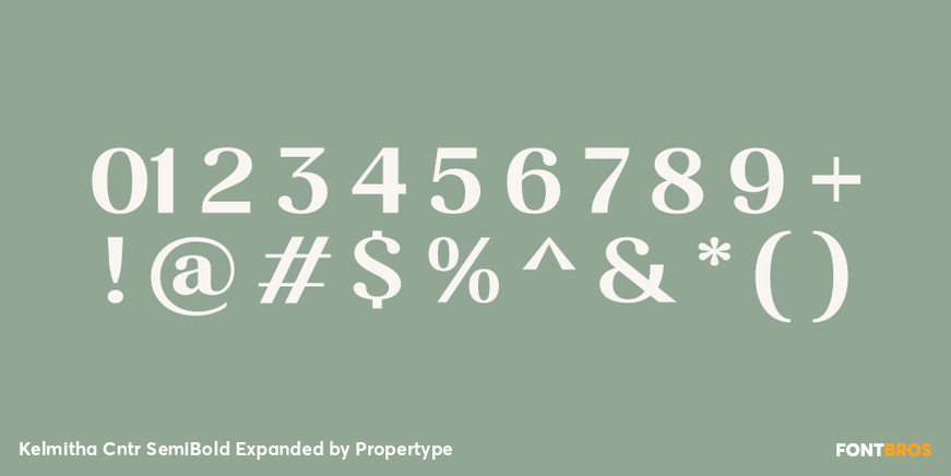 Kelmitha Contrast Semi Bold Expanded Font Poster #4