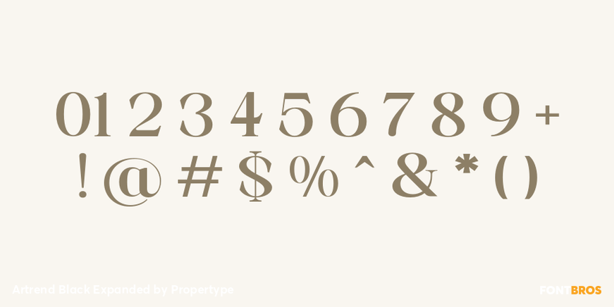 Artrend Black Expanded Font Poster #4