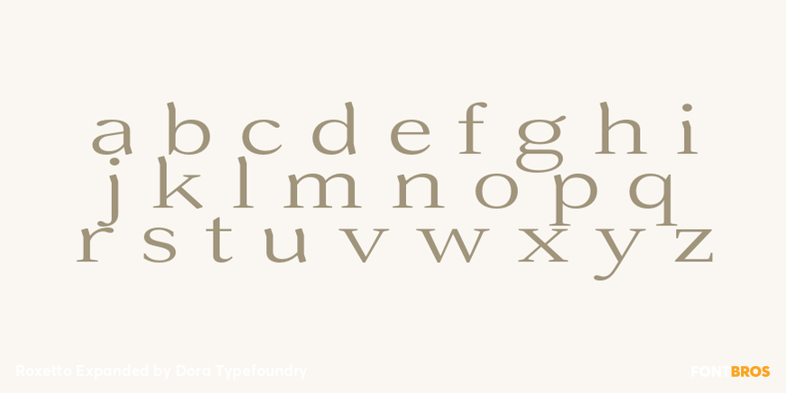Roxetto Expanded Font Poster #3
