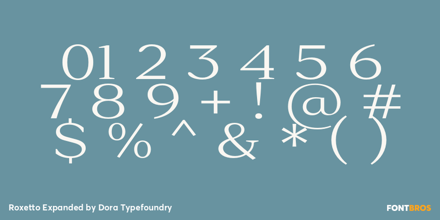 Roxetto Expanded Font Poster #4