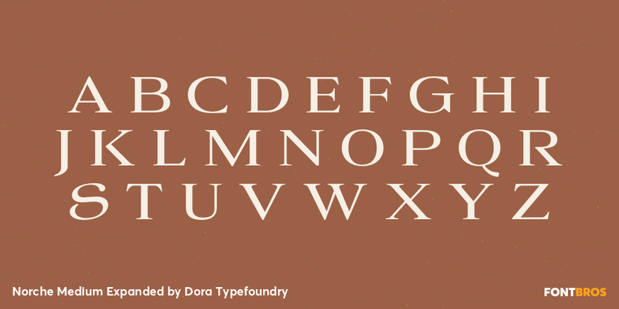 Norche Medium Expanded Font Poster #2