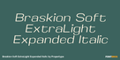 Braskion Soft ExtraLight Expanded Italic Thumbnail #1