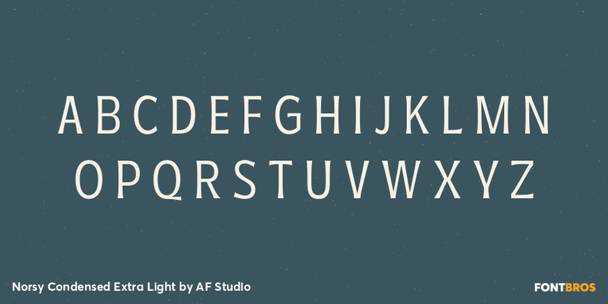Norsy Condensed Extra Light Font Poster #2