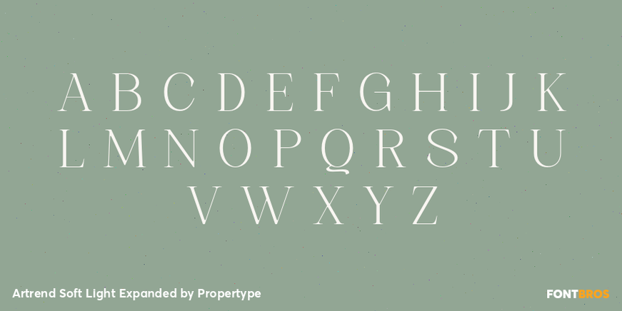 Artrend Soft Light Expanded Font Poster #2