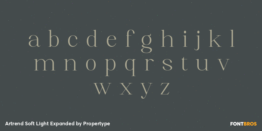 Artrend Soft Light Expanded Font Poster #3