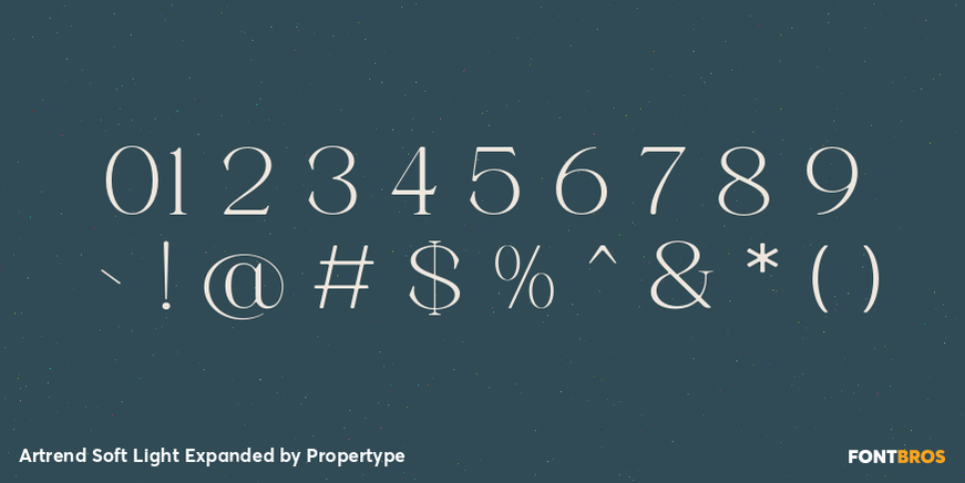 Artrend Soft Light Expanded Font Poster #4