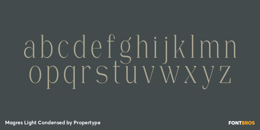 Magres Light Condensed Font Poster #3