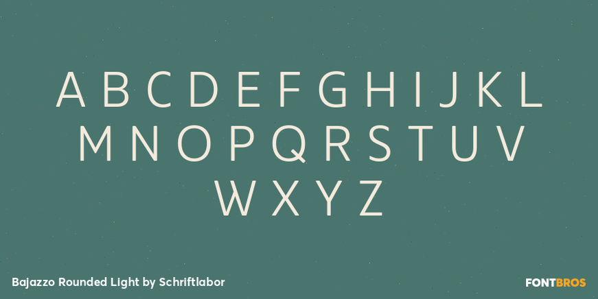 Bajazzo Rounded Light Font Poster #2