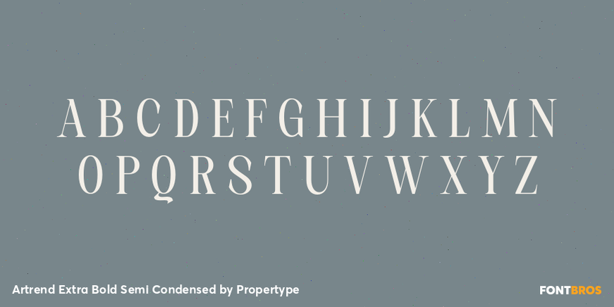 Artrend Extra Bold Semi Condensed Font Poster #2