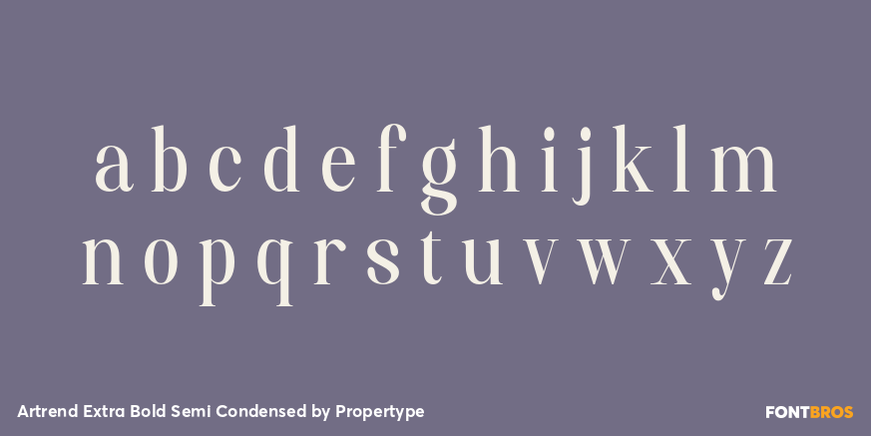 Artrend Extra Bold Semi Condensed Font Poster #3
