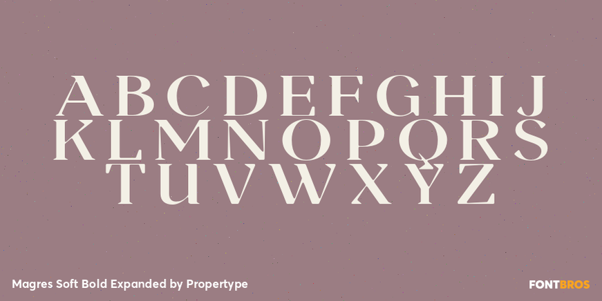 Magres Soft Bold Expanded Font Poster #2