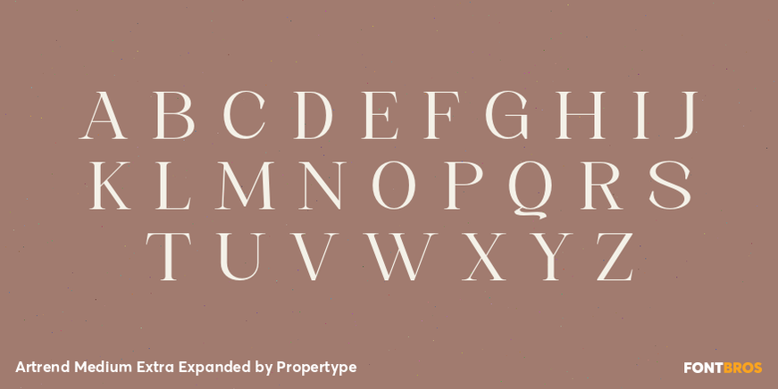 Artrend Medium Extra Expanded Font Poster #2