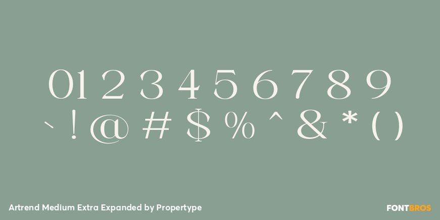 Artrend Medium Extra Expanded Font Poster #4