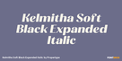 Kelmitha Soft Black Expanded Italic Thumbnail #1