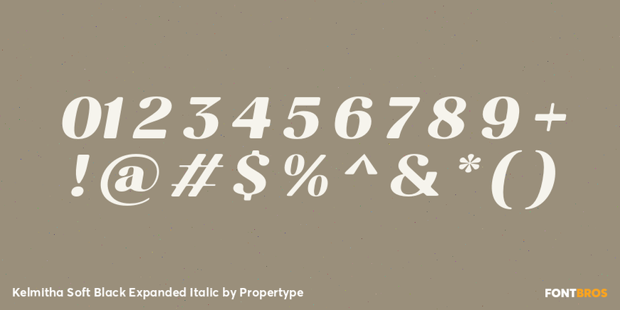 Kelmitha Soft Black Expanded Italic Font Poster #4