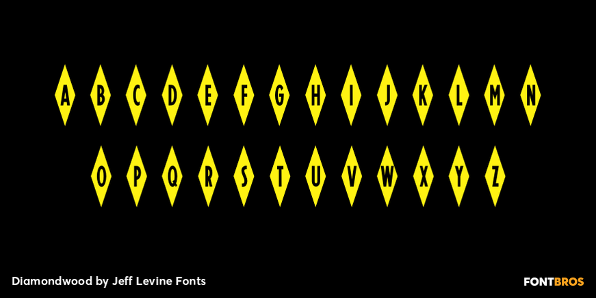 Diamondwood Font Poster #2