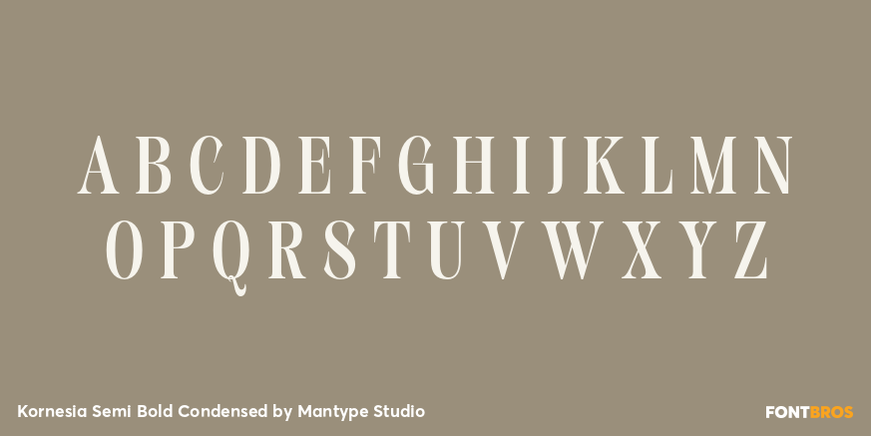 Kornesia Semi Bold Condensed Font Poster #2