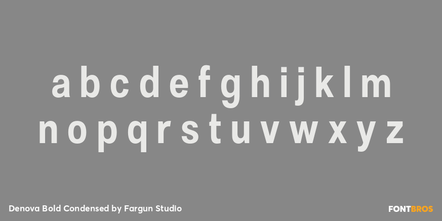 Denova Bold Condensed Font Poster #3