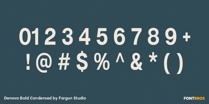 Denova Bold Condensed Font Poster #4