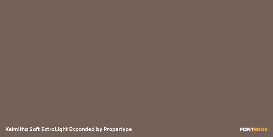 Kelmitha Soft Extra Light Expanded Font Poster #2