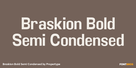 Braskion Bold Semi Condensed Thumbnail #1