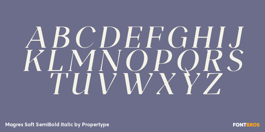 Magres Soft SemiBold Italic Font Poster #2