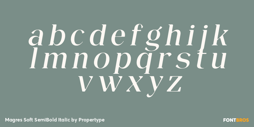 Magres Soft SemiBold Italic Font Poster #3