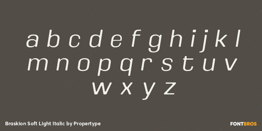 Braskion Soft Light Italic Font Poster #3
