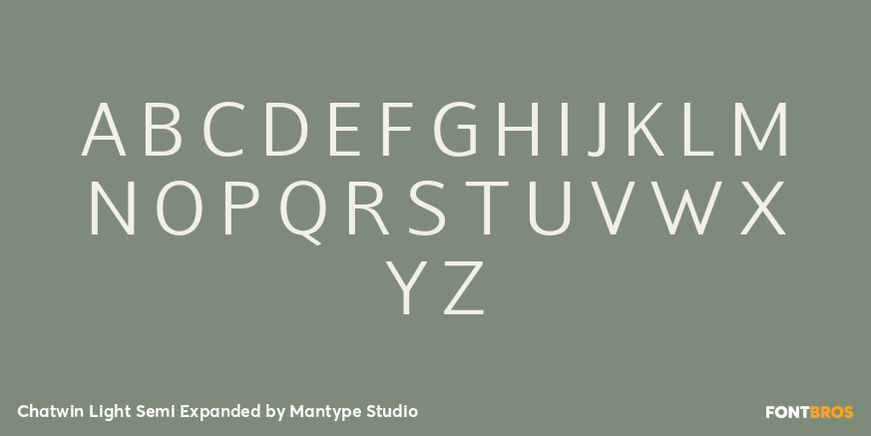 Chatwin Light Semi Expanded Font Poster #2