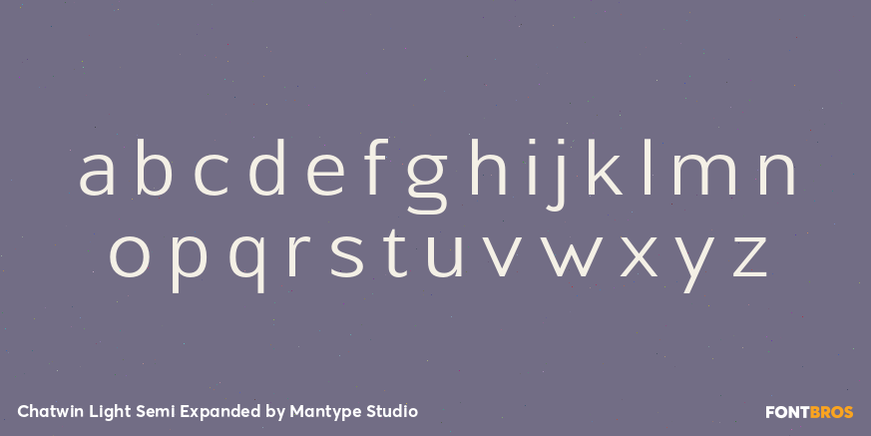 Chatwin Light Semi Expanded Font Poster #3