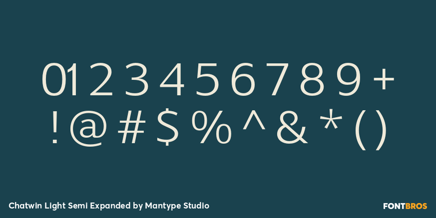 Chatwin Light Semi Expanded Font Poster #4