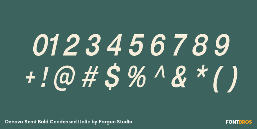 Denova Semi Bold Condensed Italic Font Poster #4