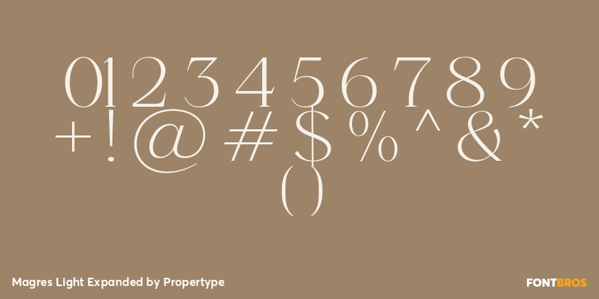 Magres Light Expanded Font Poster #4