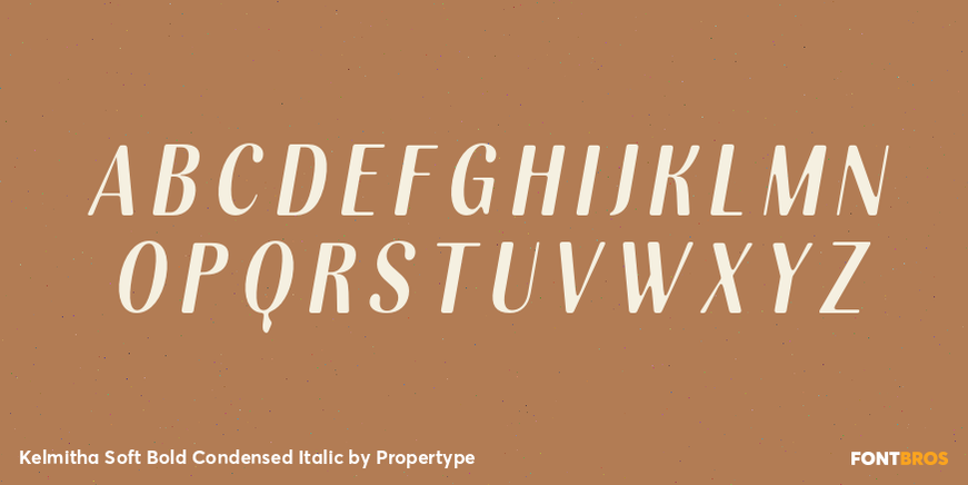 Kelmitha Soft Bold Condensed Italic Font Poster #2