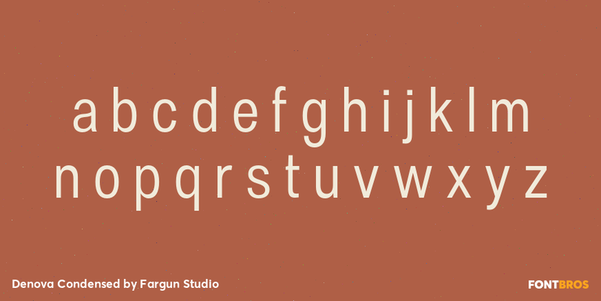 Denova Condensed Font Poster #3