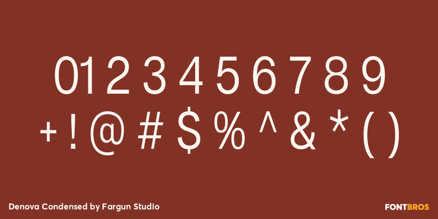 Denova Condensed Font Poster #4