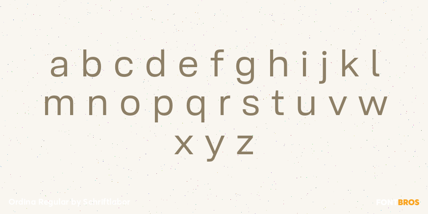 Ordina Regular Font Poster #3