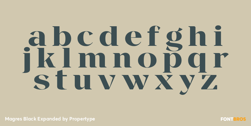 Magres Black Expanded Font Poster #3
