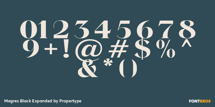 Magres Black Expanded Font Poster #4