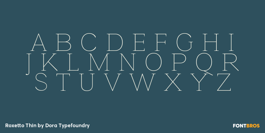 Roxetto Thin Font Poster #2